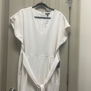 EXPRESS Cream Winter White Jumpsuit Long Pants Size XL